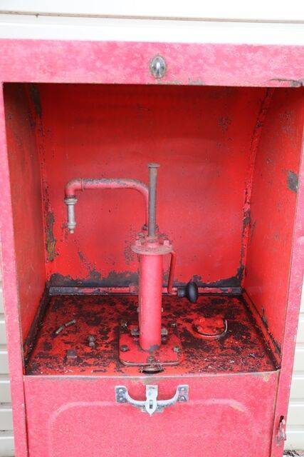 Vintage Garage One Pump Breadbin Dispensing Cabinet 