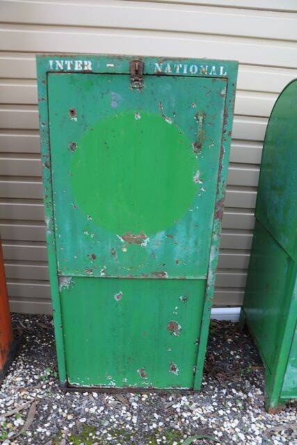 Vintage Garage Single Pump Breadbin Dispensing Cabinet 