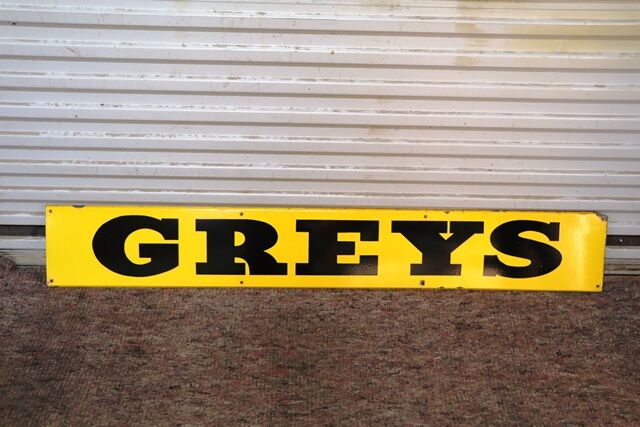 Vintage Greys Cigarettes Enamel Sign  