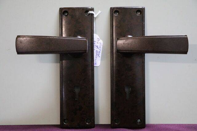 Vintage Pair Of Bakelite Lever Door Handle 