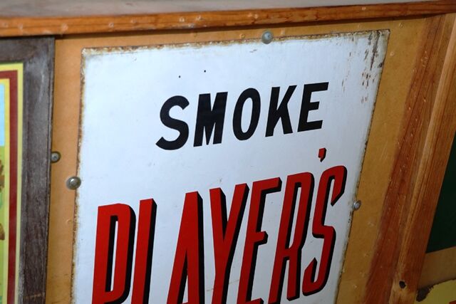 Vintage Playerand39s No3 Virginia Cigarette Enamel Sign 