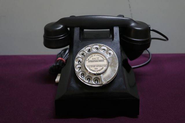 Vintage Strathkinnes Black Telephone 