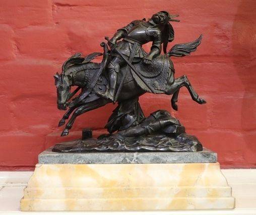 19th Century Bronze +quotThe Death Of Charles The Bold+quot