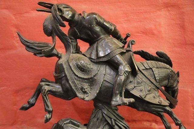 19th Century Bronze +quotThe Death Of Charles The Bold+quot