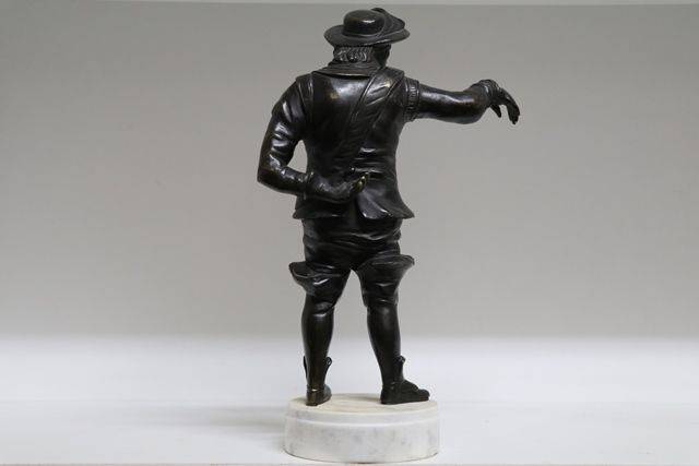 19th Century Bronze Figure Of The Festive Cavalier 