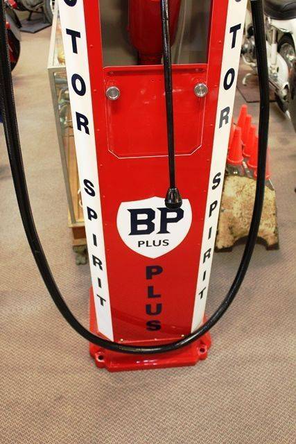 A A Well Restored Siam Clockface Manual Petrol Pump In BP Livery