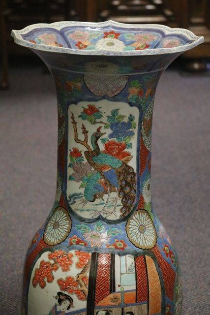 A Fine Pair of Large Antique Imari Vases 