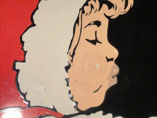 A Rare + Early Berger Chocolate Pictorial Enamel Sign