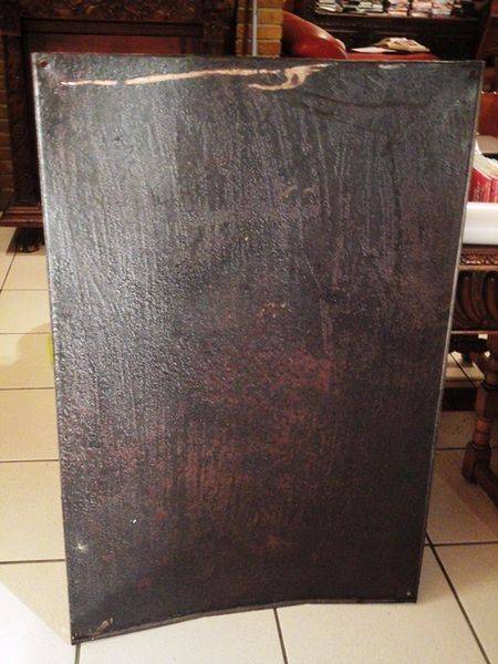 A Rare + Early Berger Chocolate Pictorial Enamel Sign