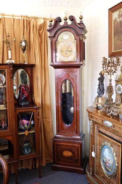 A good quality early 20th century BRUFORD and SON  British Grandfather clock