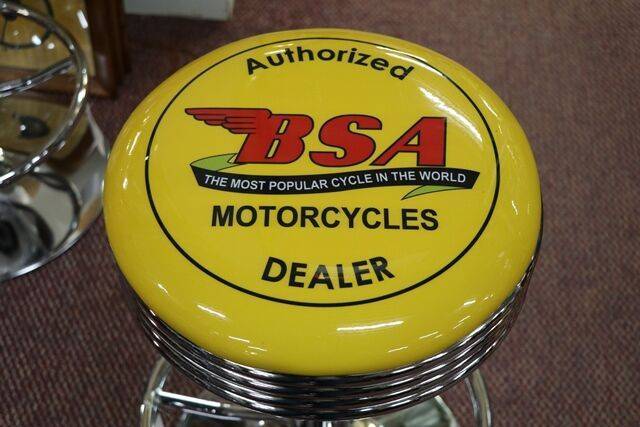 Adjustable GarageBar Stool Authorized BSA Motorcycles Dealer
