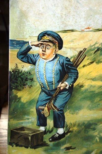 Antique Johnnie Walker Scotch Whisky Pictorial Tin Sign. | XXXX