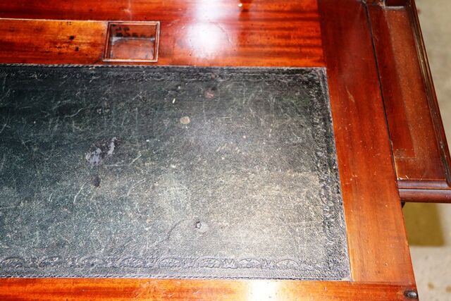 Antique Louis XVI Style Mahogany Cylinder Top Desk 