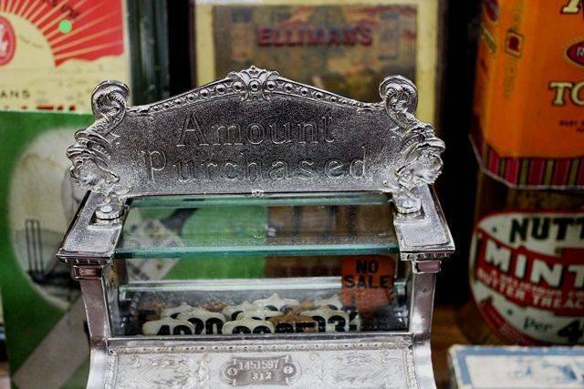 Antique National Sweet Shop Cash Register 