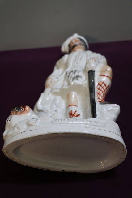 Antique Staffordshire Figurine Of The Lion Slayer  