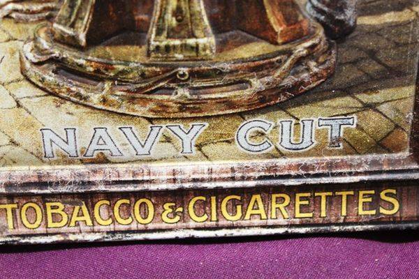 Capstan Navy Cut Tobacco Pictorial Shop Display Tin Sign