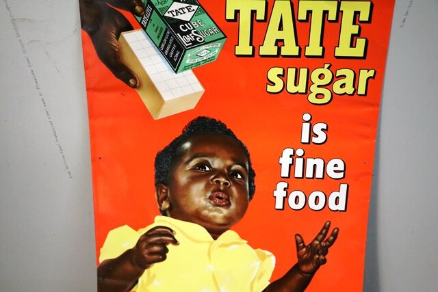 Classic Tate and Lyle Sugar is Fine Food Pictorial Adv Sign 