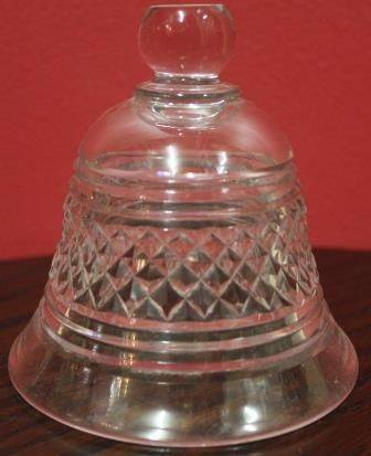 Cut Lead Glass Covered Bowl with Bell Shaped Lid