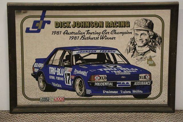 Decorative Mirror  Pictorial Australian Touring Car Champion 