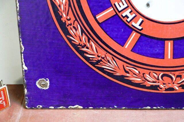 Early + Rare RAC Enamel Sign with Emblem to Both Sides 