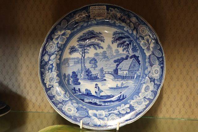 Early 19th Century Blue and White English Plate C1830 