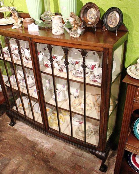 Early 20th Century 2 Door Display Cabinet English C1920