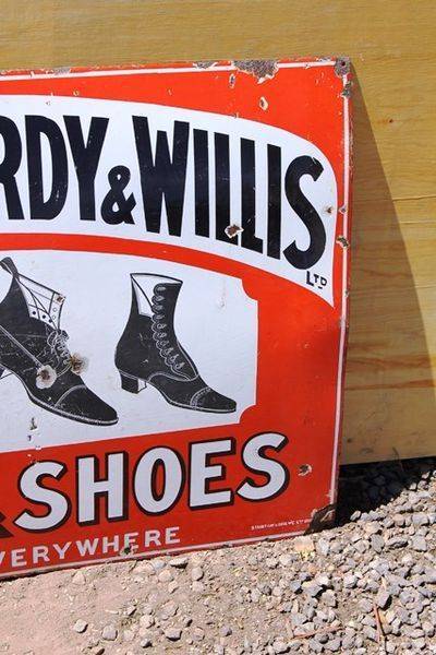 Freeman Hardy And Willis Boots And Shoes Enamel Signs