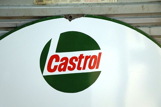 Genuine Castrol L Distributor Circular Enamel Sign  