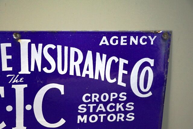 Genuine CoOperative Insurance Co of Australia Enamel Sign 