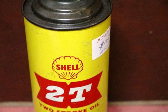 Genuine Shell 2T X100 Motor Oil 1qrt Tin