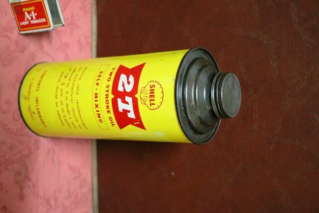 Genuine Shell 2T X100 Motor Oil 1qrt Tin