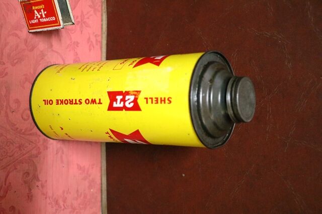 Genuine Shell 2T X100 Motor Oil 1qrt Tin