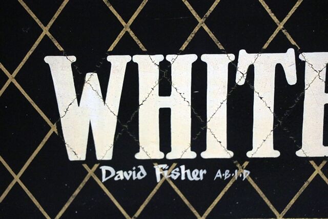 Hand Painted White Hart Double Sided Pub Sign 