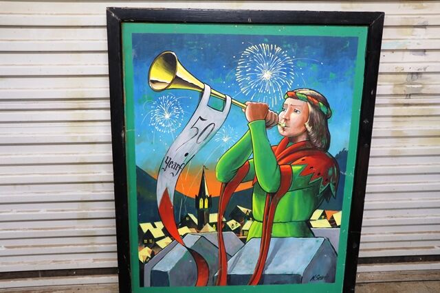 Hand Painted  The Jubilee Pub Sign by Nigel Searle 