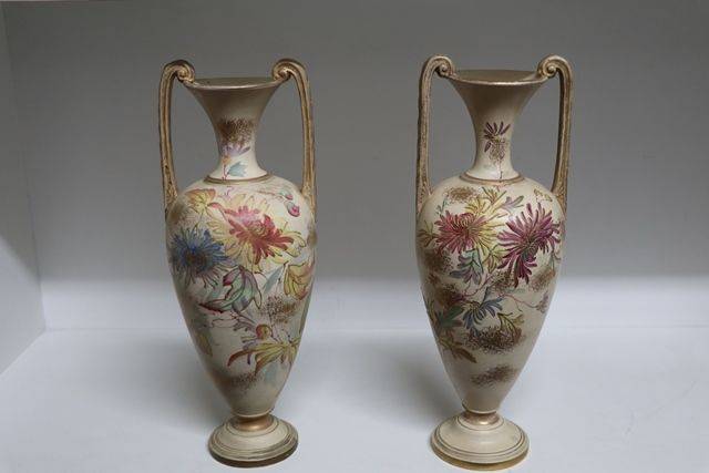 Henth + Greatbatch union Pottery Burslem Pair Of Vases C18913