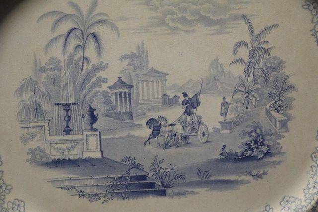 J+MPBell + Co Glasgow Pottery Dobbies Loan Meat Plate