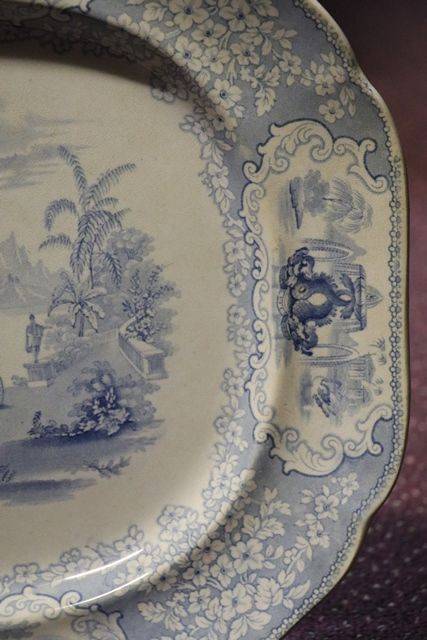 J+MPBell + Co Glasgow Pottery Dobbies Loan Meat Plate
