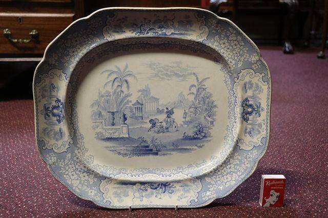 J+MPBell + Co Glasgow Pottery Dobbies Loan Meat Plate