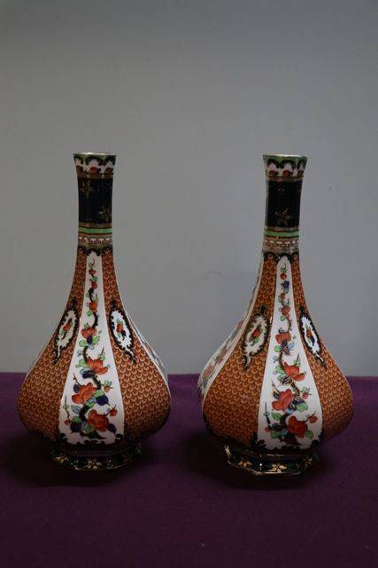 Keeling + Co Losol Ware Yeddo  Pair Vases C1930
