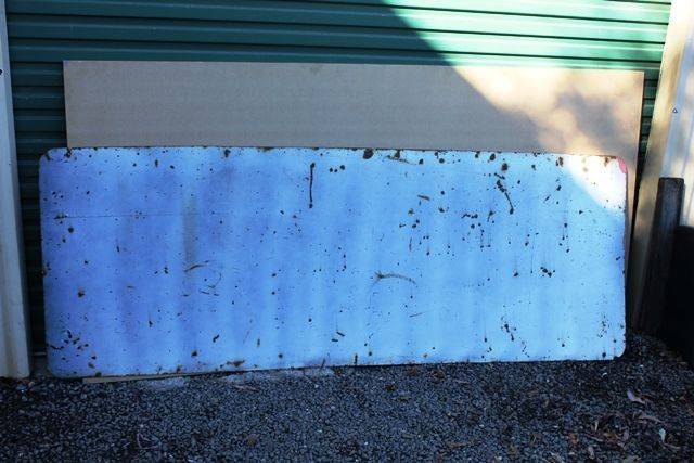 Large Dunlop Worlds Master Tyre Enamel Advertising Sign