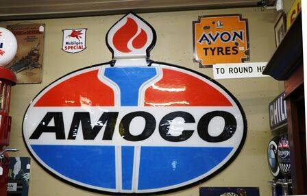 Large Vintage AMOCO Acrylic Sign  