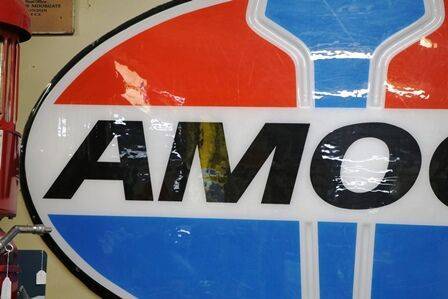 Large Vintage AMOCO Acrylic Sign  
