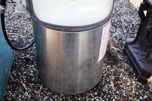 Late 1960and39s Gilbarco Round T1 Mobil Double Petrol Pump 