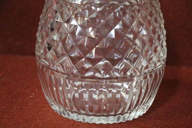 Late  Victorian Cut Glass Decanter C1890  1900 
