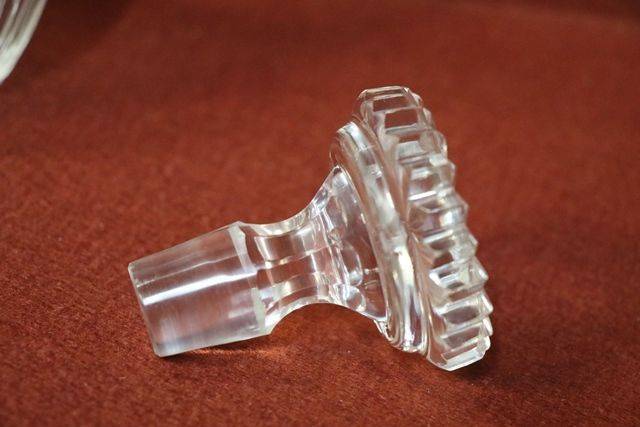 Late  Victorian Cut Glass Decanter C1890  1900 