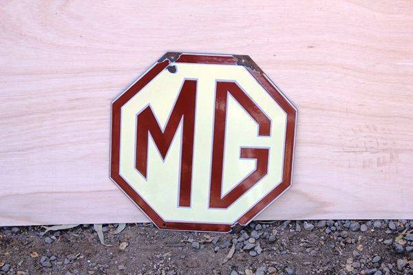 MG Logo Octagonal Enamel Sign