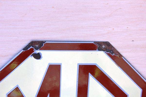 MG Logo Octagonal Enamel Sign