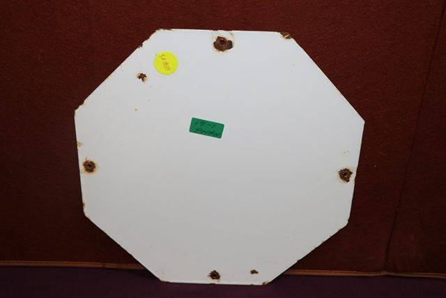 MG Octagon Enamel Advertising Sign 