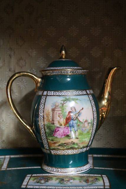 Neurohlau Bohemia Ceramic Works Coffee Set C1921 # | XXXX Antiques