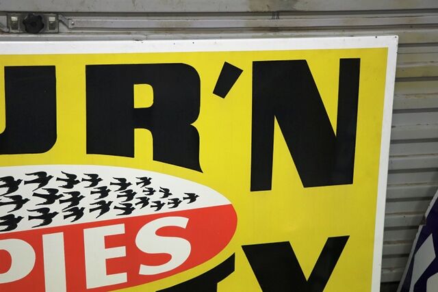 Original Four and Twenty Pies Enamel Advertising Sign 